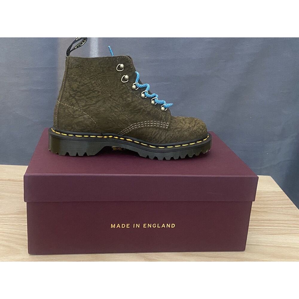 dr martens Airwaves Unisex 101 HDW Boots Size M6/W7 Suede Olive